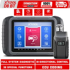 XTOOL USED D8 BT Auto OBD2 Full System Bidirectional Diagnostic CAN FD Scanner 