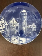 Royal Bavaria 1977 Rothenburg Vintage Christmas Plate