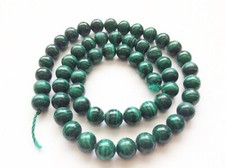 26 Natural Green Malachite Genuine Gemstone Round Ball Smooth 5 mm 26 Beads t05