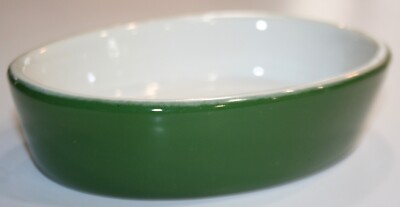 H. F. COORS CHINA T.M. CHEFSWARE 95 Small Green Oval Dish | eBay