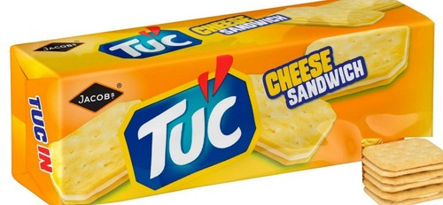 Jacob's Tuc Cheese Sandwich Biscuits 150g × 10 Pack Suitable for Vegetarians - Picture 2 of 7