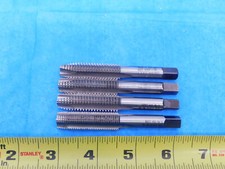 4PCS GTD 1/2 O.D. SPIRAL POINT PLUG TAPS 13  20 TPI 3 STRAIGHT FLUTES .5 NC NF