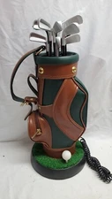 Vintage Golf Bag Landline Phone Comes Great Shape Has All Clubs & Wires Works