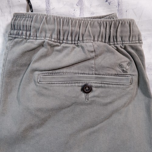 AEO Gray Flat Front Cotton Extreme Flex Outdoor Hiking Pants 36 x 28 M - Picture 2 of 7
