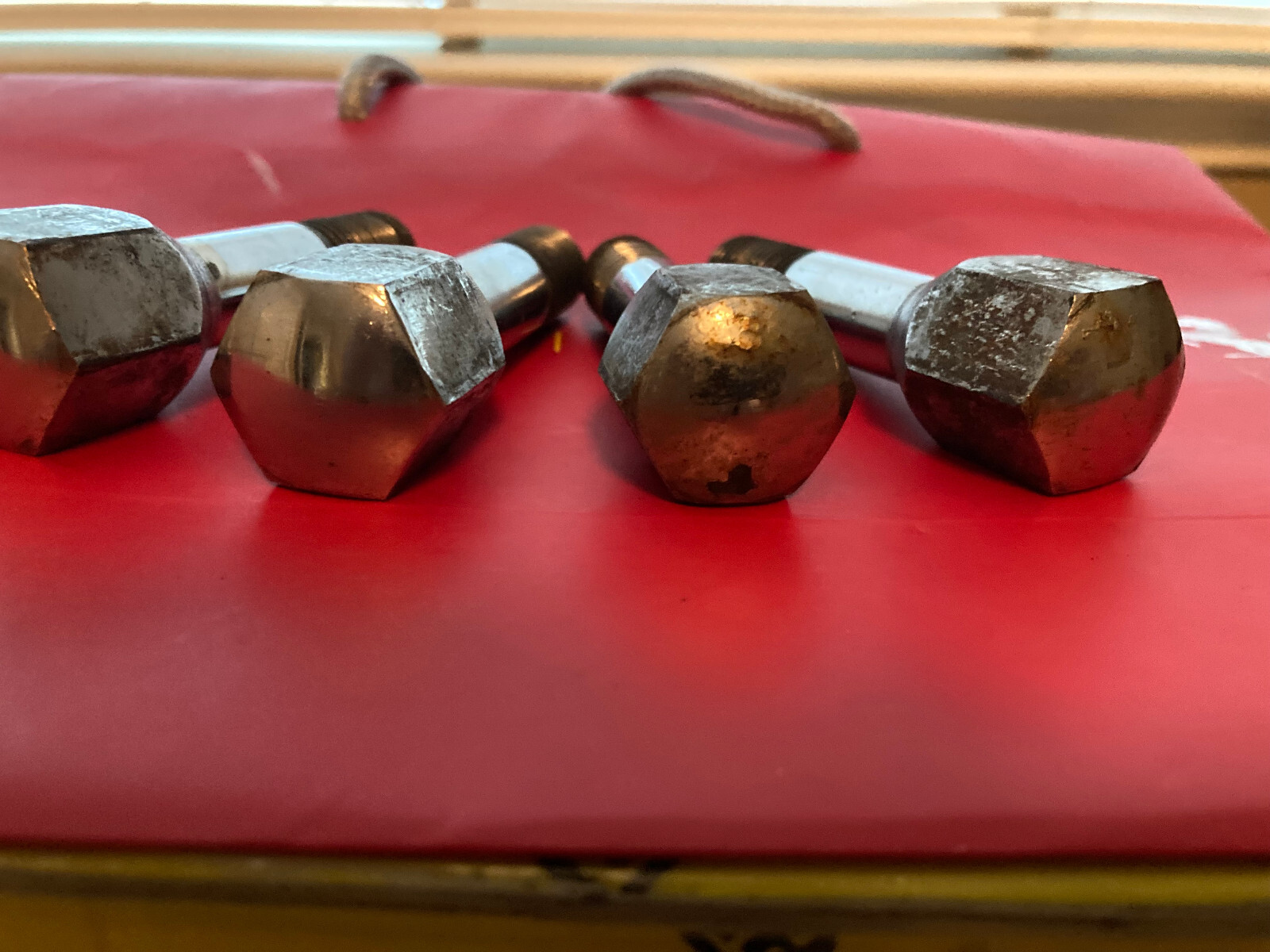 Ferrari 308-Gts Front Wheel Bolt / Lug Nut - P/N 108842 is Oem Part.