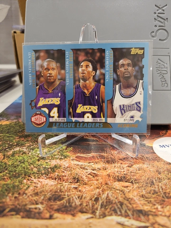 2001-02 Topps Scoring Leaders Shaq/Carter/Bryant/Iverson #215 - Image 2 of 4