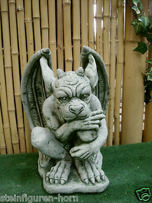 GARGOYLE FIGUR aus STEINGUSS FANTASY MYSTISCH GARGOYLES DEKO FROSTFEST PO-584