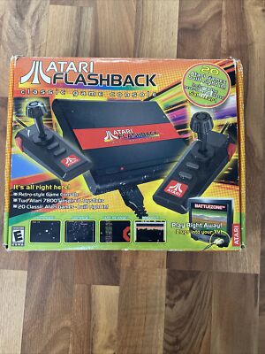  2004 ATARI FLASHBACK Classic Game Console 20 Built In Retro Games TESTED WORKS