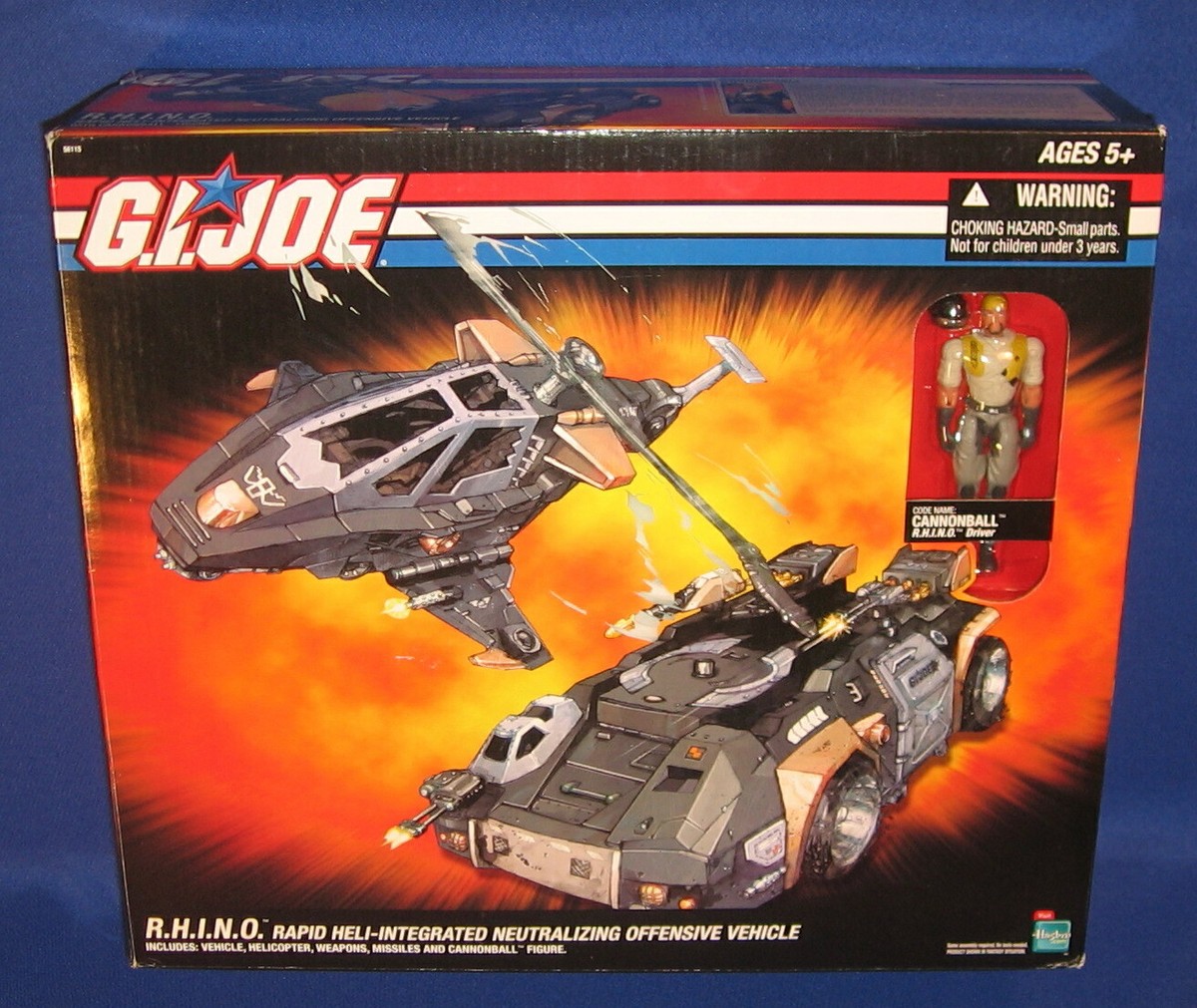 ハズブロ G.I.ジョー R.H.I.N.O. ビークル 装甲車 ヘリコプター Amazon