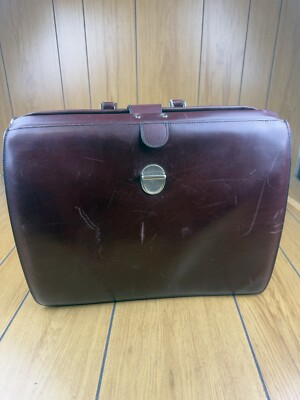 Jack Georges Elements Classic Leather Briefbag Briefcase Laptop Case With Lock