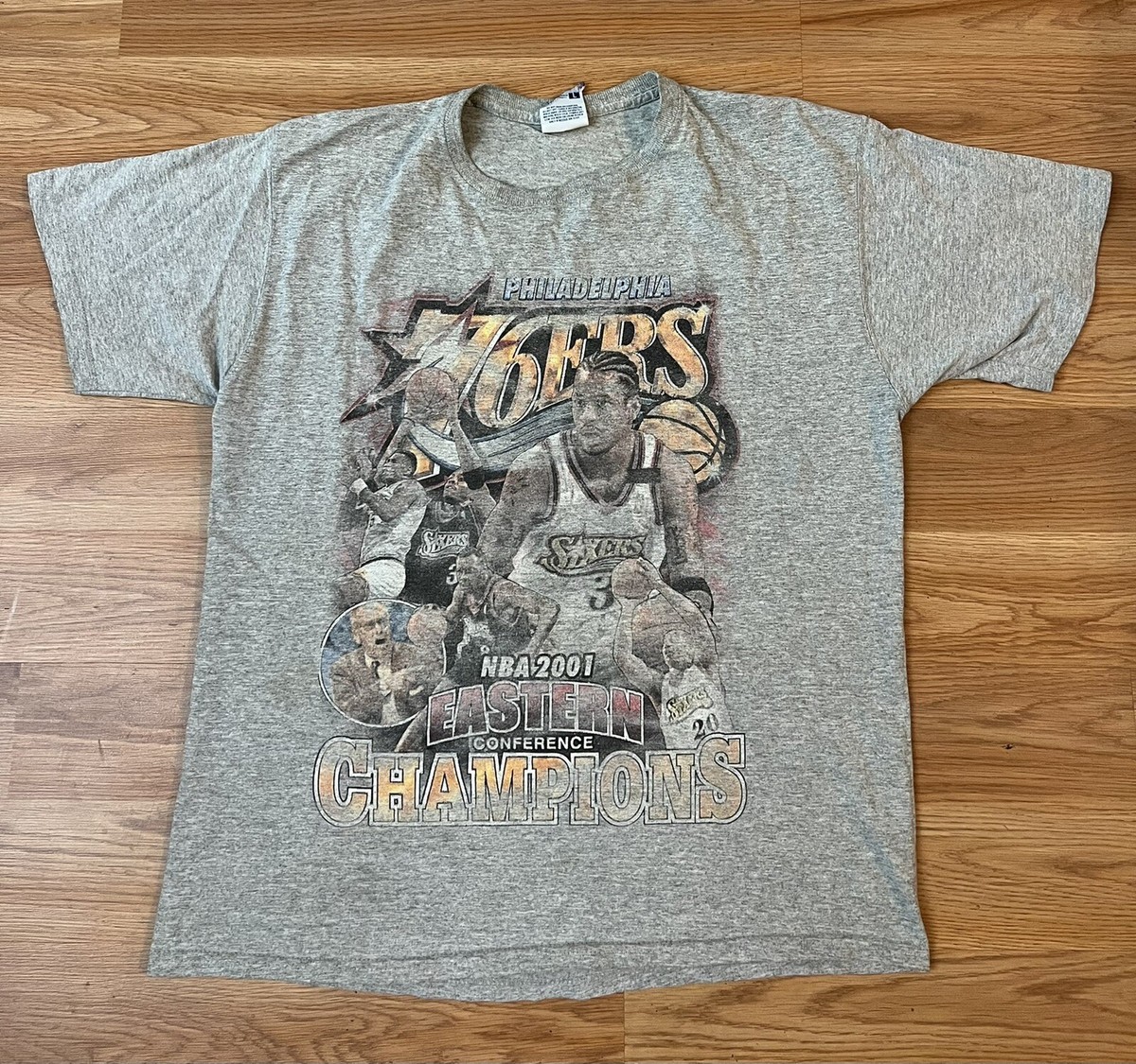 VTG 2001 Eastern NBA Finals Philadelphia 76ers Sixers T VTG 2001 Eastern NBA Finals Philadelphia 76ers Sixers T