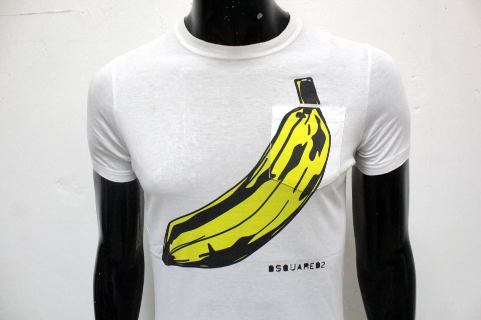 Dsquared2 Camiseta Hombre Talla M en Blanco Suéter Verano de Algodón Logotipo - Imagen 2 de 4
