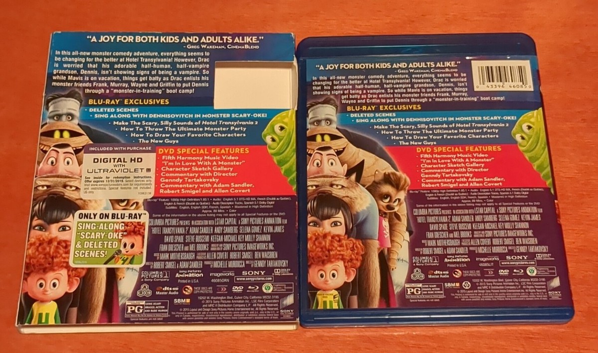 Hotel Transylvania 2 Blu-ray Adam Sandler Andy Samberg Selena