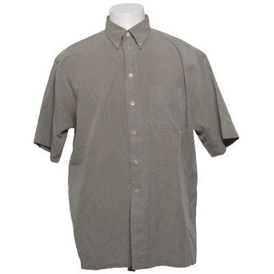 Casual Shirt Company, Kurzarmhemd, Größe: M, Grau, Polyester/Viskose, Karo #BFD