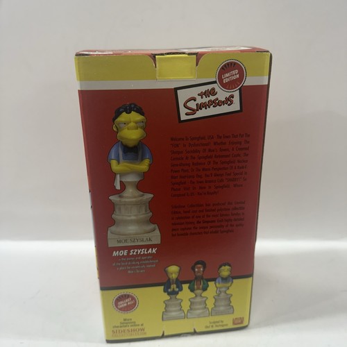 Simpsons Moe Szyslak Sideshow Collectibles Limited Edition Polystone Bust - Picture 8 of 10