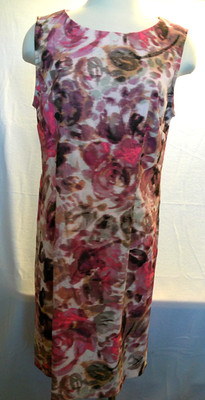 Sleeveless Dress Zipper Connected Apparel Size 16