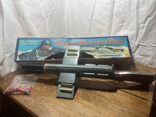 Tin Toy Tracer Machine Gun with Original Box And Working