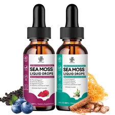 Sea Moss Complex Liquid Drop with Black Elderberry, Burdock Root, Bladderwrack