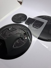 Vauxhall astra J VXR or GTC gel 3D badge set - Forged Carbon and black 