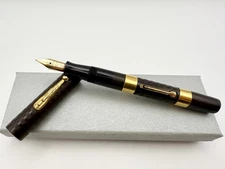 WATERMAN 56 BCHR FOUNTAIN PEN #6 M 14K BUTTER FLEX EXCELLENT