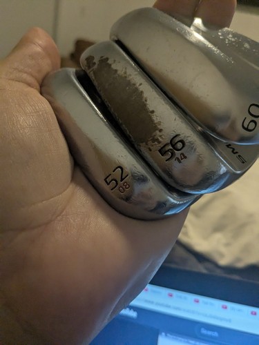 Right Titleist sm6 tour chrome wedge set.52,56,60.vokey - Picture 5 of 8