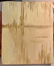 Original Oil Painting Monochromatic Abstract Signed Celli 2017