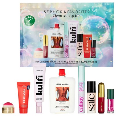 NEW Sephora Favorites  Clean Me Up Kit Makeup Value Set/100%AUTHENTIC