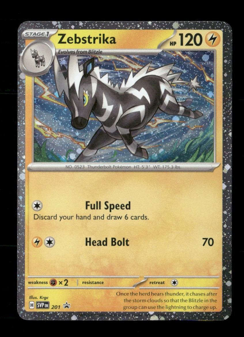 Zebstrika (Cosmos Holo) 201 Holo Scarlet & Violet Promo NM/M Pokemon