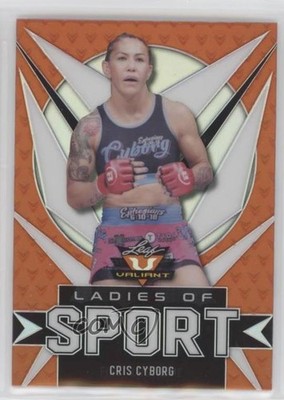 2021 Leaf Valiant Ladies of Sport Orange 86/99 Cris Cyborg #LS-02 o7m