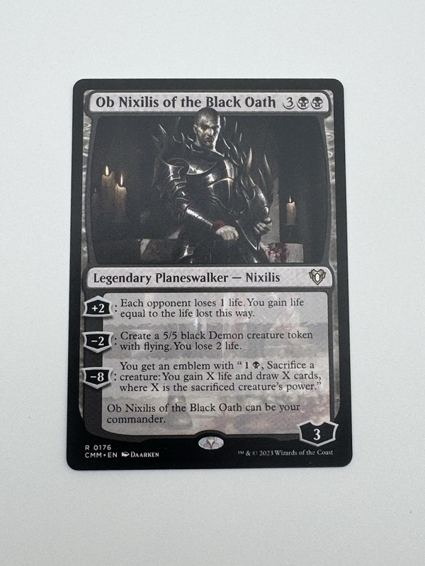 Ob Nixilis of the Black Oath NM Commander Masters CMM Magic The Gathering MTG
