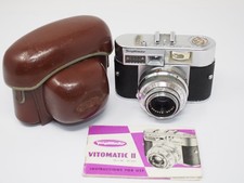 Voigtländer Vitomatic II Camera Color-Skopar 50mm f/2.8 Lens + Case