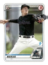 2020 Bowman Draft #BD-64 Kyle Nicolas