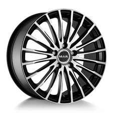 4 cerchi in lega NAD MAK FATALE 8x18 5x108 ET 45 ICE BLACK per FORD