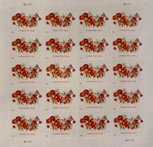 40 FOREVER Stamps 2 SHEETS PANES Flowers Tulp Wedding Announcement - Picture 4 of 6