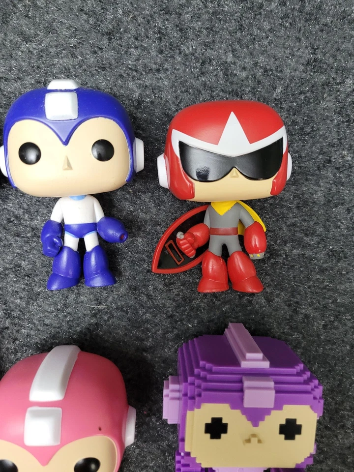 Funko Pop Mega Man Juego de 7 Figuras 8-Bit Videojuego Protomano Vinilo Coleccionable Foto 4 de 4