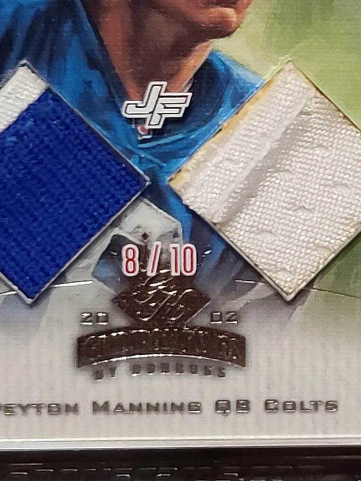 2025 Jersey Fusion 2002 - Peyton Manning dual Patch 8/10 Colts NFL SSP - Image 2 of 4