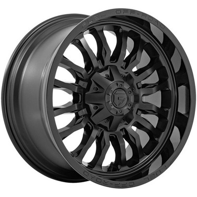 20x9 Fuel D796 Arc 8x170 1 Black Black Lip Wheels Rims Set(4