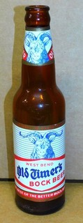 1950s WEST BEND OLD TIMER'S BOCK BEER 12oz. Bottle WEST BEND WI.