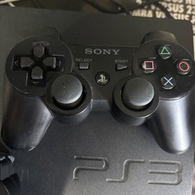 Sony PlayStation 3 PS3 Slim 120GB Console Bundle W/ 2 Controllers & 10 Games 