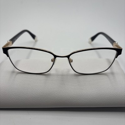 Furla VFU280K COL. 0304 Black Gold Metal Frame Eyeglasses 53 15 135mm #D153