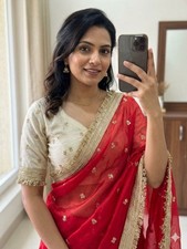 Women  s Indian Saree Fancy Designer Ethnic Party Wear Wedding Bollywood Sari New