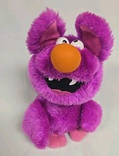 VINTAGE APPLAUSE SQUEAK SQUAD PUMPKIN PATCH PLUSH PURPLE BAT RARE 9"