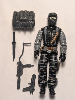 GI Joe Black Major Shockwave Night Force complete with accessories 