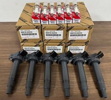 6x 90919-02234 90919-01210 Denso Oem Igintion Coilsspark Plugs For Toyota Lexus