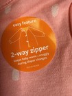 P2🎄Carters Baby Girls 6M Little Sister Footed Pajama 2 Way Zipper 6M NEW W TAGS — photo 3