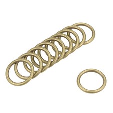 10 Pcs O Ring Buckle 0.8" 20mm O-Rings Bronze Tone for Hardware Bags Craft DIY
