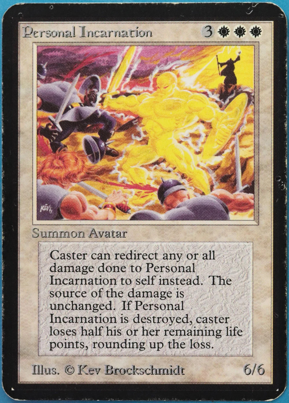 Personal Incarnation Alpha HEAVILY PLD White Rare MTG CARD (ID# 516699) ABUGames