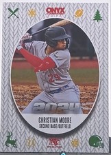 2025 Onyx Holiday Edition Rookie Christian Moore Los Angeles Angels