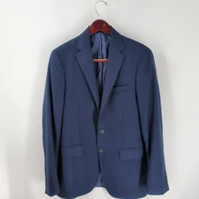 Joseph Abboud Heritage Soft Expression Slim Fit Wool Blazer Jacket Blue 40L