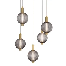 Eurofase Lighting 47208 Palmas 24"W LED Chandelier - Gold